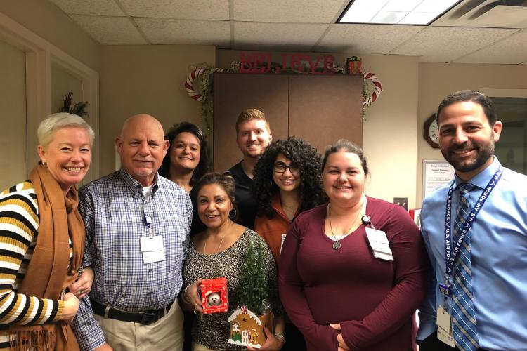 Gregory Massey, second from left, with his colleagues from the JPS Health Network Pharmacy.