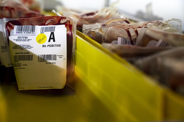 Blood at the ready in the JPS Health Network blood bank
