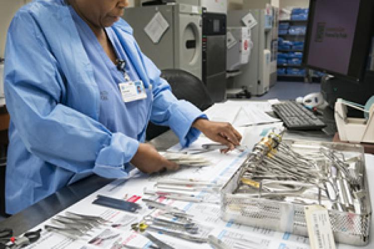 Lisa Taite, RN, manager of Sterile Processing at JPS