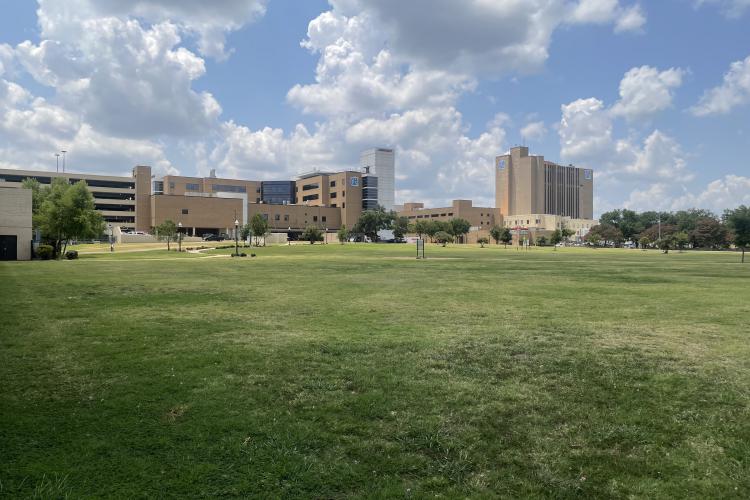 The JPS Health Network Green Space will soon become the home of a reimagined hospital.