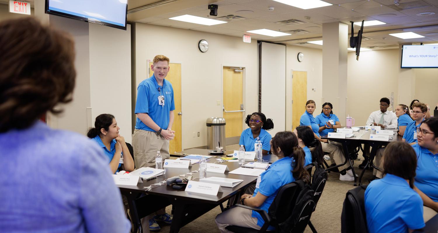 Connor Maxon, a 2026 SHINE fellow, began his journey with JPS Health Network years prior as a teen volunteer.