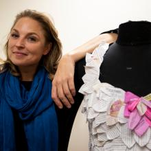 Dress of Success: Patient Crafts Gown from Breast Cancer Paperwork