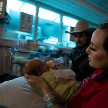 Mother and Baby in NICU