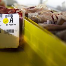 Blood at the ready in the JPS Health Network blood bank