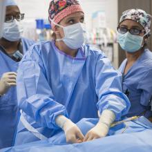 JPS team members performing a surgical procedure