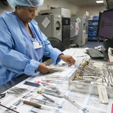 Lisa Taite, RN, manager of Sterile Processing at JPS