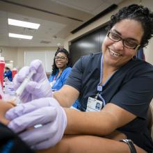 Flu shots are given to JPS Health Network team members