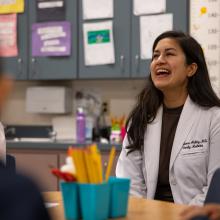 JPS Health Network, Rufino Mendoza Elementary School Career Day, FWISD, Dr. Cristianna Abilez. 